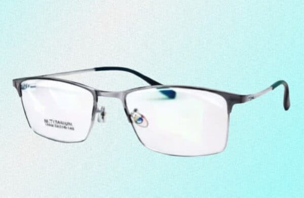 Blue Titanium Optical Frame